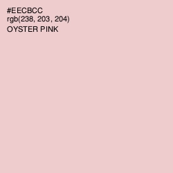 #EECBCC - Oyster Pink Color Image